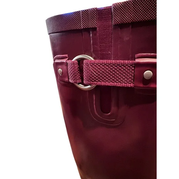 Helly Hansen W Veierland 2 Burgundy Rubber Tall Rain Boots Women US 6 EU 36 UK 4 - Picture 4 of 7
